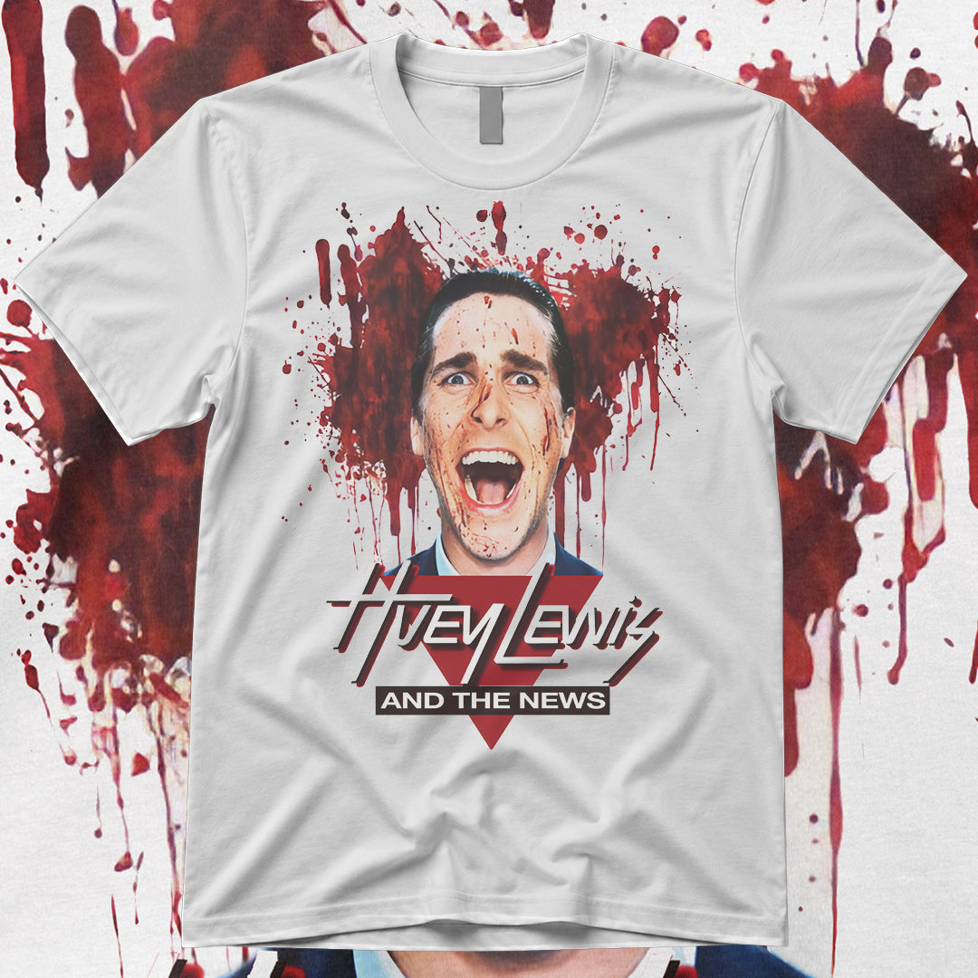 American Psycho | Huey Lewis & the News | Tee – Neckbreaker Tees