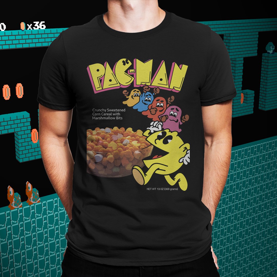 Pac Man "Cereal Box" Tee