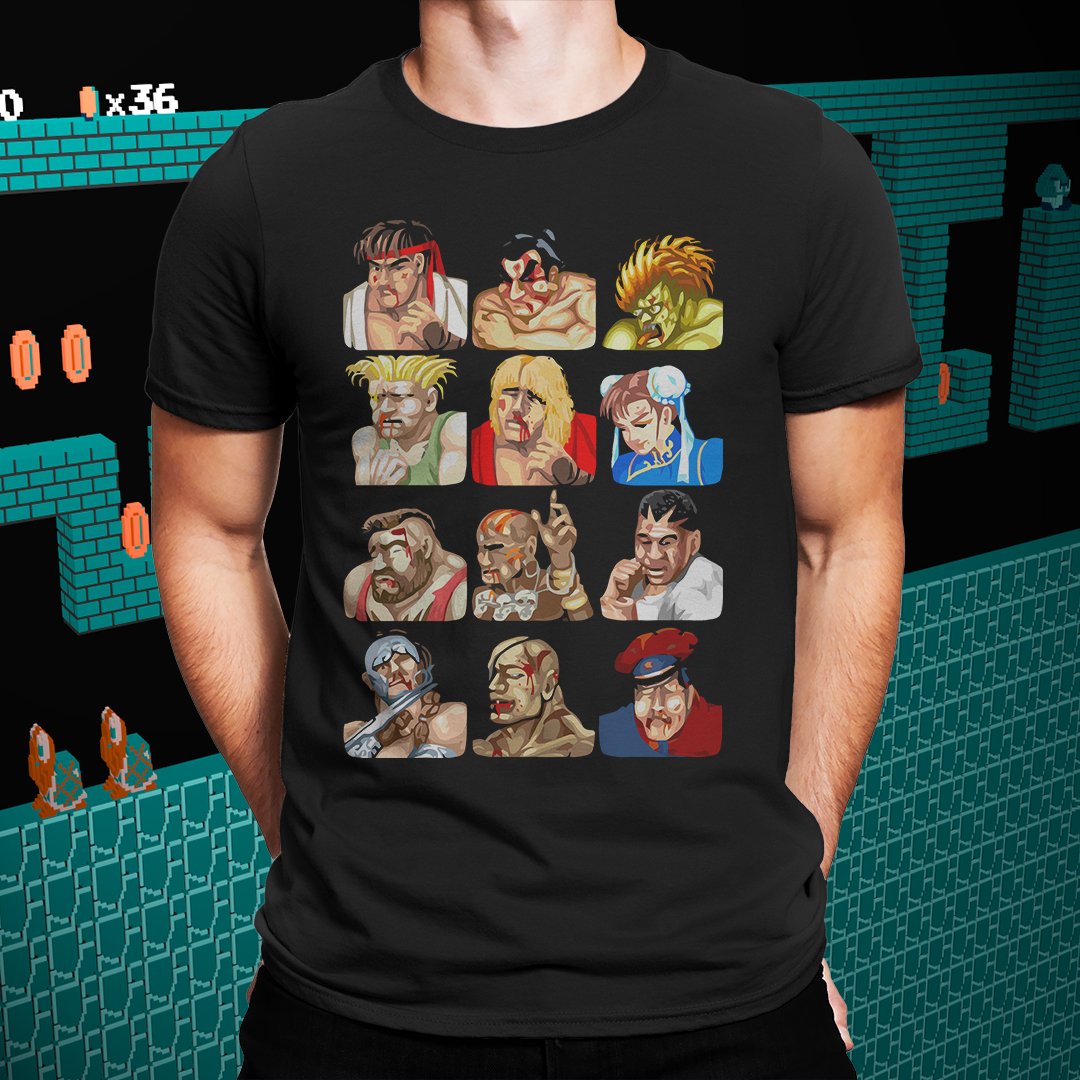 Street Fighter 2 "Defeated" Tee